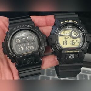 0Casio G-Shock Black Watches Gdx6900 And G8900 Pre Owned